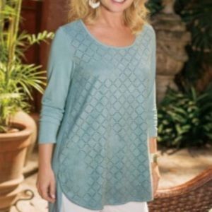 Soft Surroundings Light Blue Top